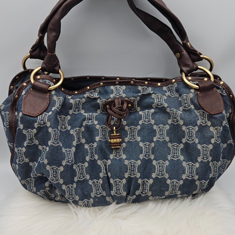 Céline Denim Hobo Shoulder Bag - Picture 11 of 17